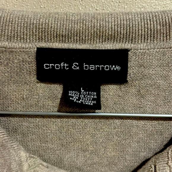 croft & barrow Men’s cardigan, size Large. - Picture 3 of 3
